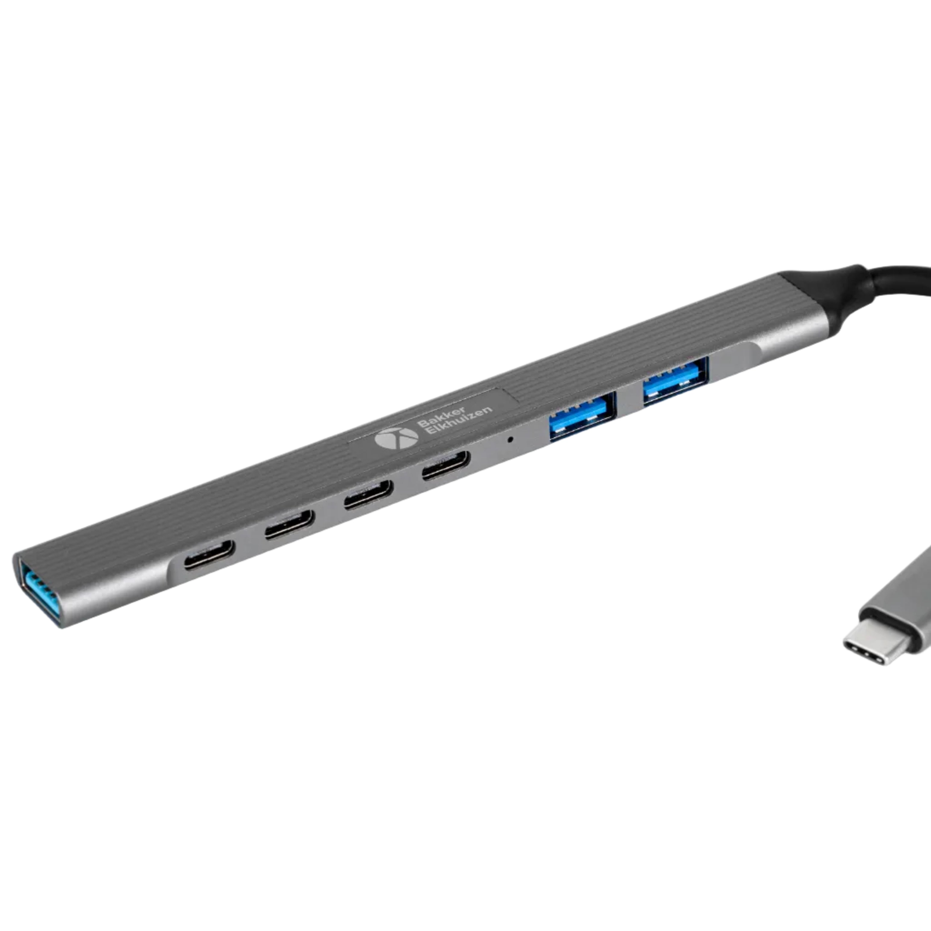 USB hub with multiple ports on a white background