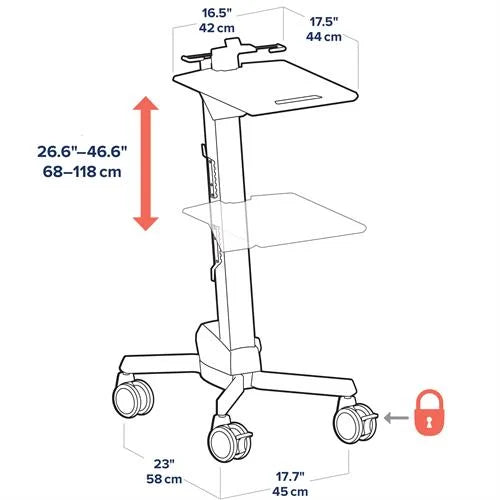 Ergotron Neo-Flex Laptop Cart - ERGO Furniture  - 