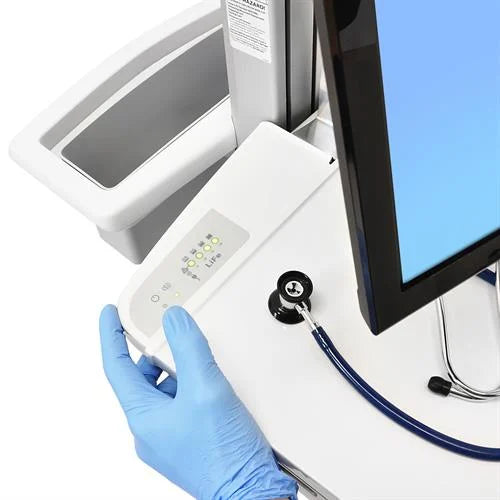 Ergotron StyleView Medical Cart with LCD Arm/Pivot, SLA Powered, Full-Featured - ERGO Furniture  - 