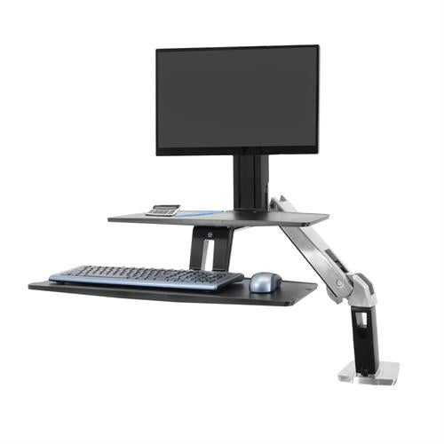 Ergotron WorkFit A, Single Monitor Workstation with Suspended Keyboard - ERGO Furniture  - 