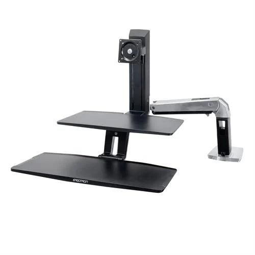 Ergotron WorkFit A, Single Monitor Workstation with Suspended Keyboard - ERGO Furniture  - 