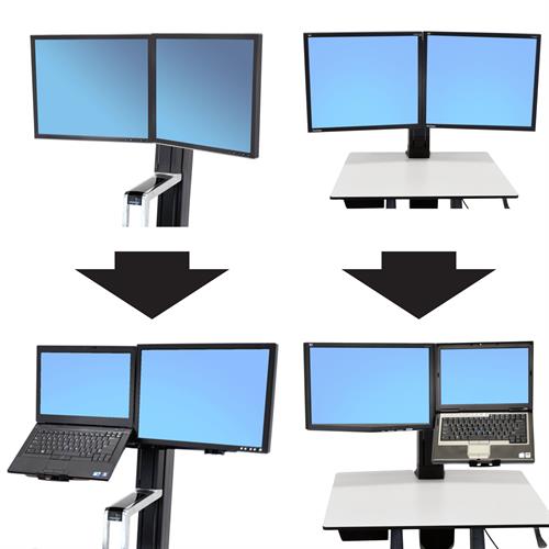 Ergotron WorkFit Conversion Kit: Dual to LCD & Laptop - ERGO Furniture  - 