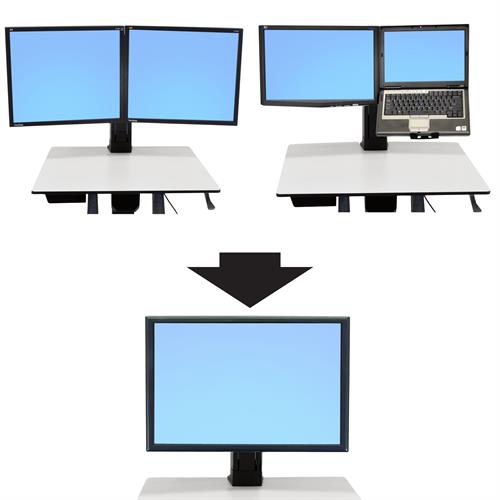 Ergotron WorkFit Conversion Kit: Dual to Single HD - ERGO Furniture  - 