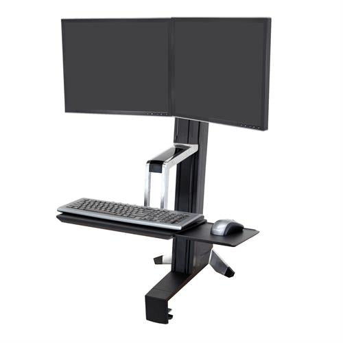 Ergotron WorkFit S, Dual Monitor Sit-Stand Workstation - ERGO Furniture  - 