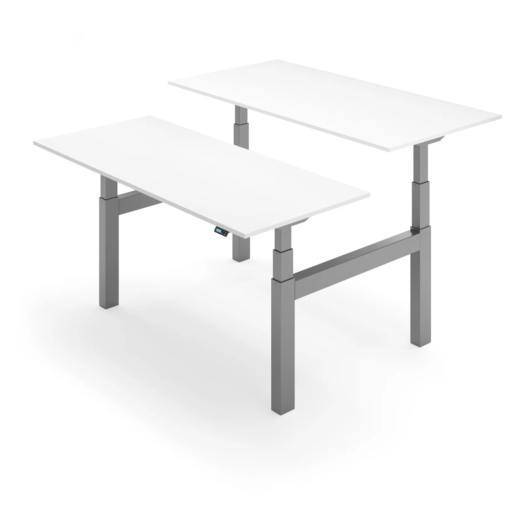 Mastercard Desk Flytta Back-to-Back Dual Height Adjustable Desk – Ergo Furniture