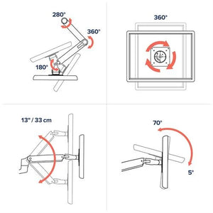 Ergotron LX Dual Side by Side Arm