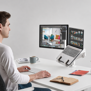 Colebrook Bosson Saunders Lima Monitor Arm With Laptop Mount
