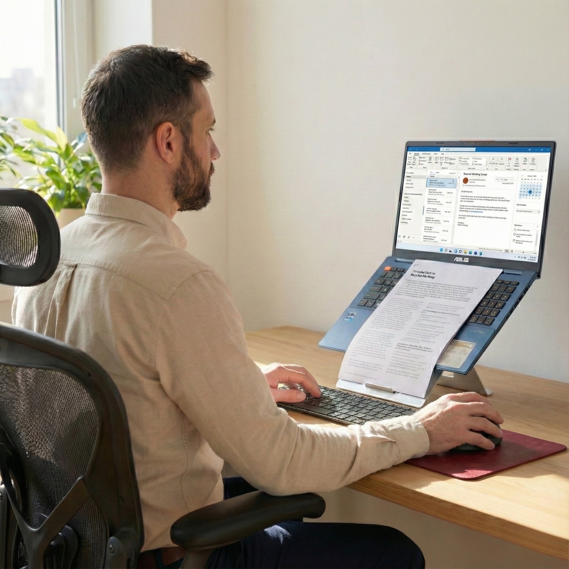 Standivarius Oryx Evo D Laptop Stand with Document Holder