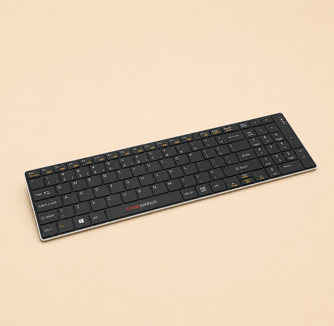 Standivarius Solo #pad Wireless Keyboard | Ergonomic Keyboard with Number Pad