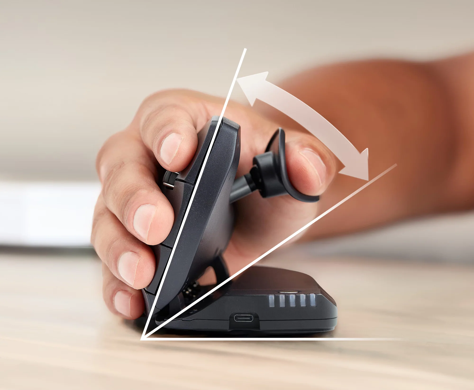 Contour Unimouse Wired Right-Handed | Adjustable Ergonomic Vertical Mouse