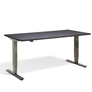 Lavoro Advance Electric Height Adjustable Desk (Raw Steel Finish) - ERGO Furniture  - straight desk