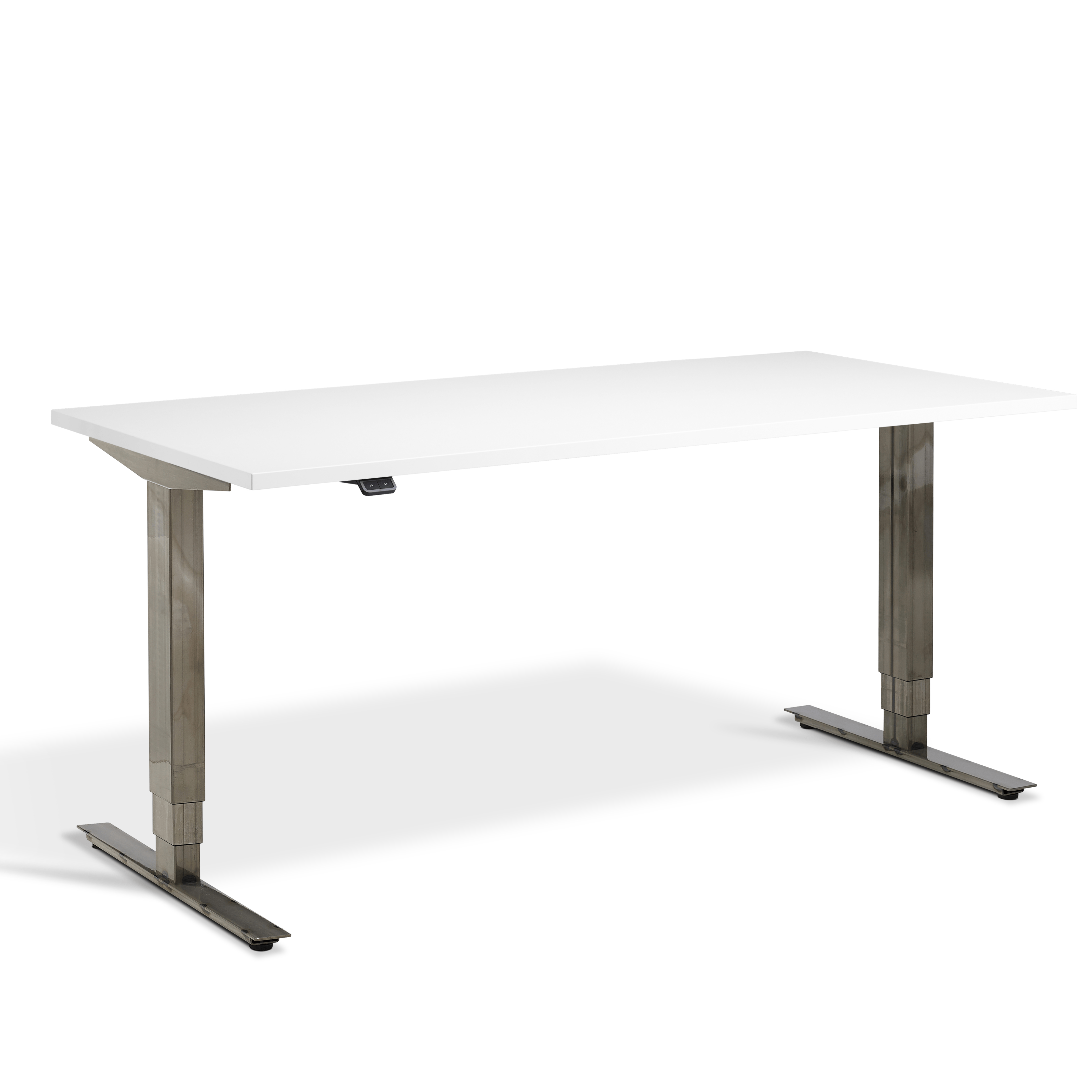 Lavoro Advance Electric Height Adjustable Desk (Raw Steel Finish) - ERGO Furniture  - straight desk