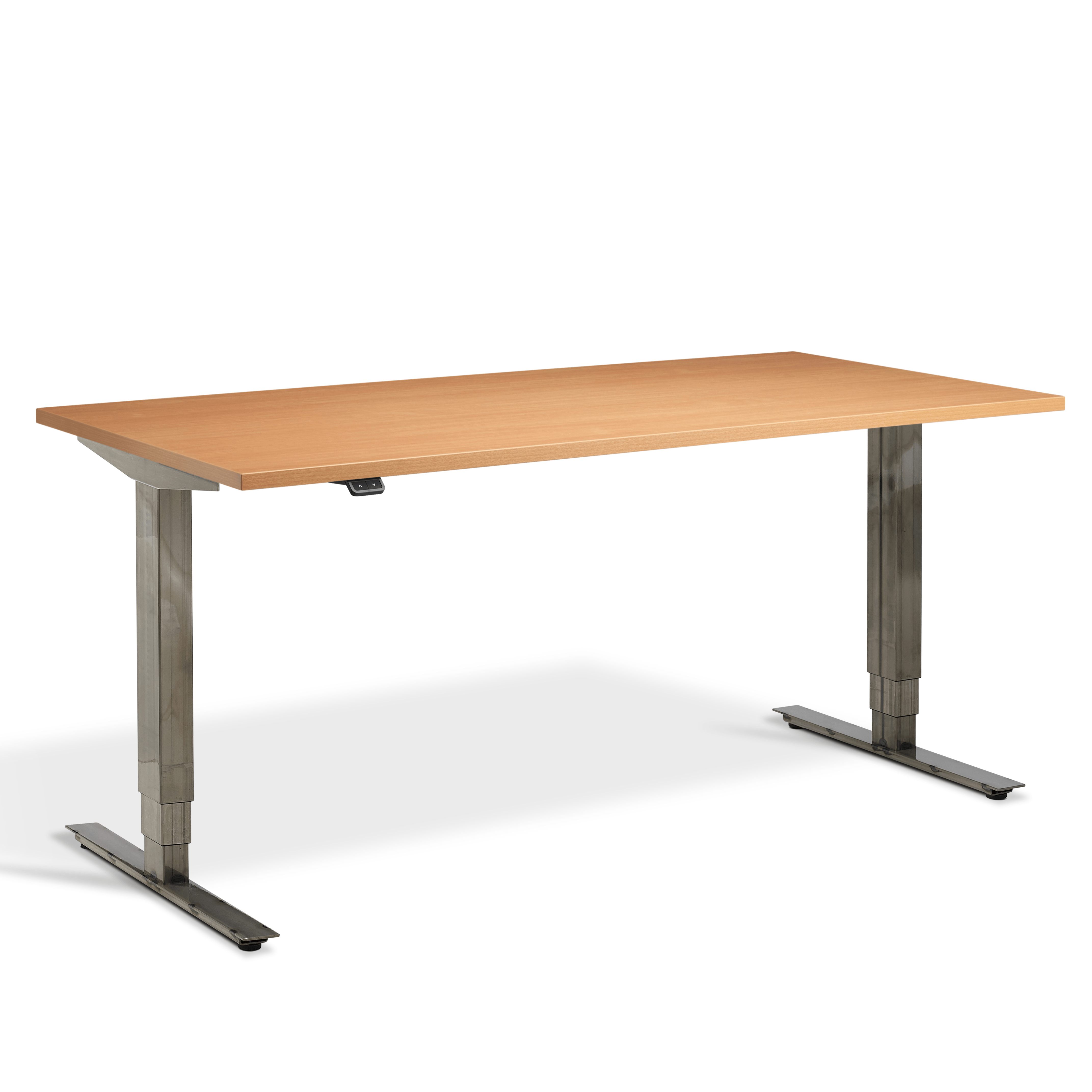 Lavoro Advance Electric Height Adjustable Desk (Raw Steel Finish) - ERGO Furniture  - straight desk