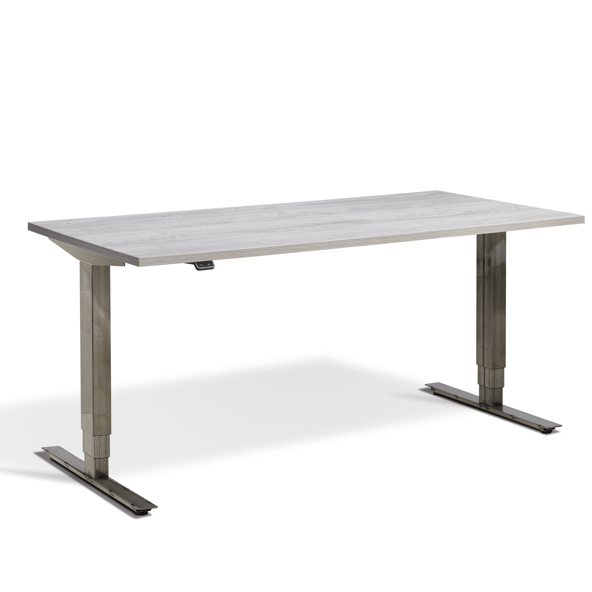 Lavoro Advance Electric Height Adjustable Desk (Raw Steel Finish) - ERGO Furniture  - straight desk