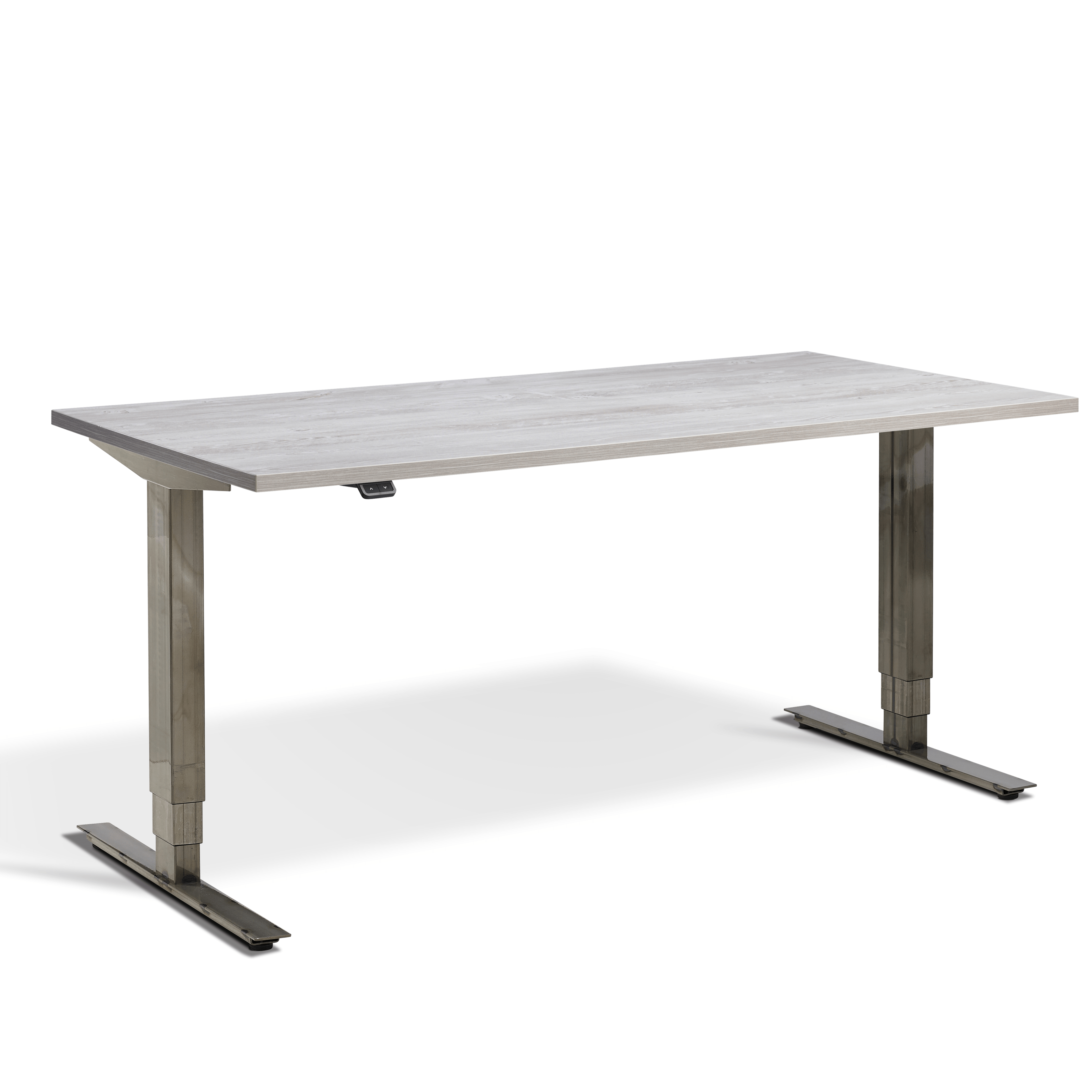 Lavoro Advance Electric Height Adjustable Desk (Raw Steel Finish) - ERGO Furniture  - straight desk