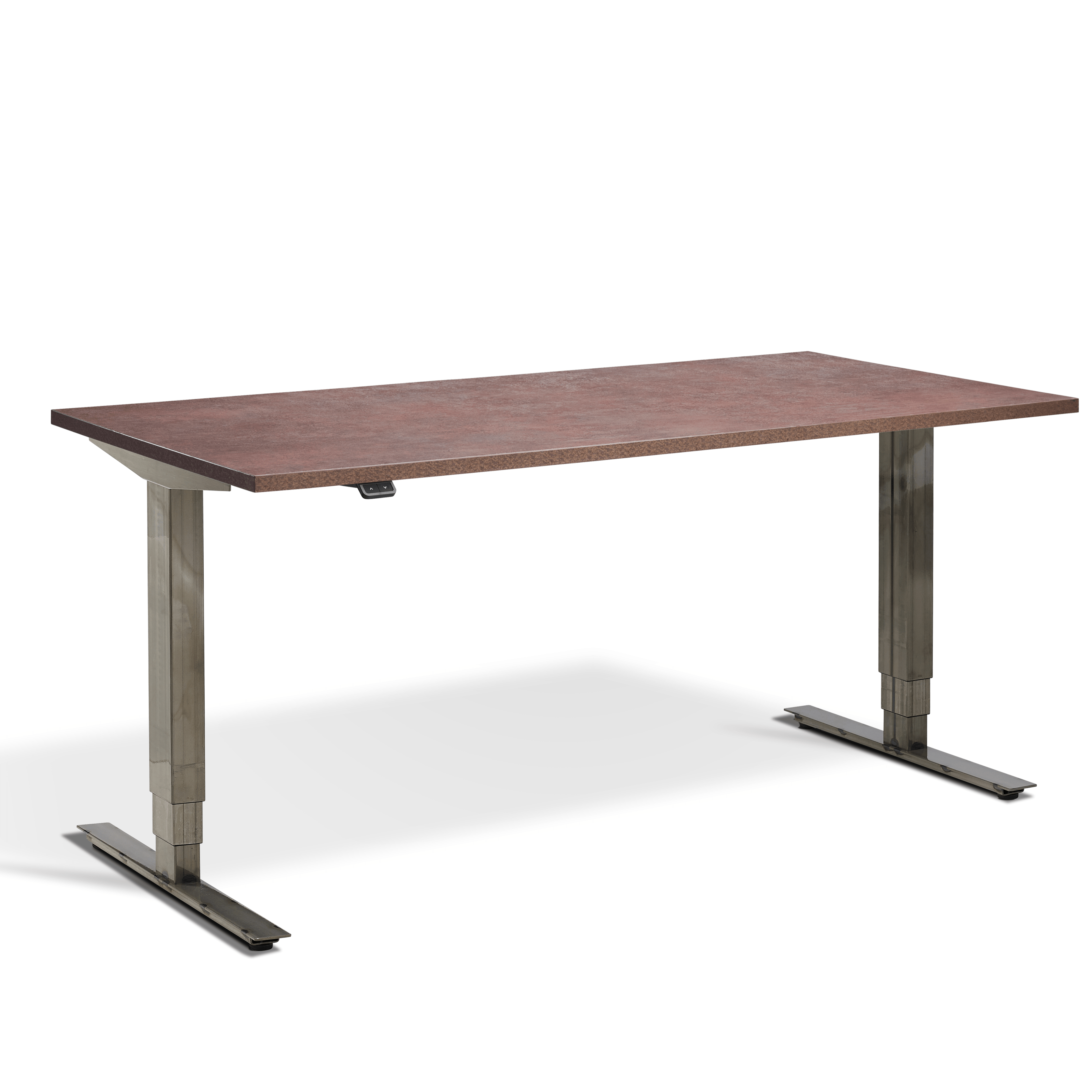 Lavoro Advance Electric Height Adjustable Desk (Raw Steel Finish) - ERGO Furniture  - straight desk
