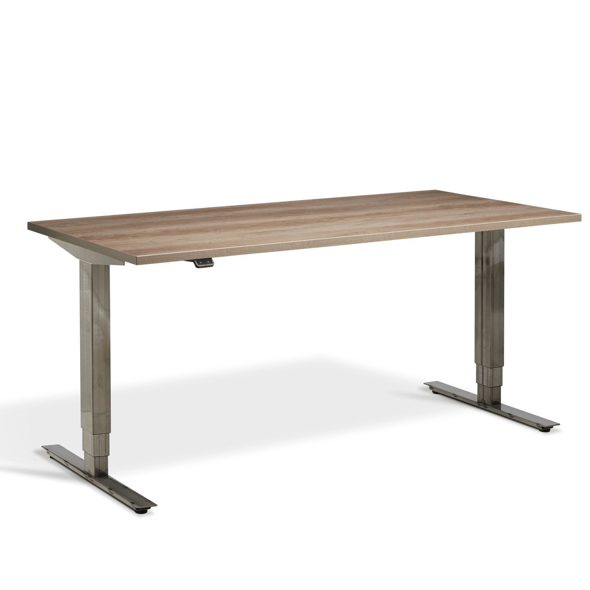 Lavoro Advance Electric Height Adjustable Desk (Raw Steel Finish) - ERGO Furniture  - straight desk
