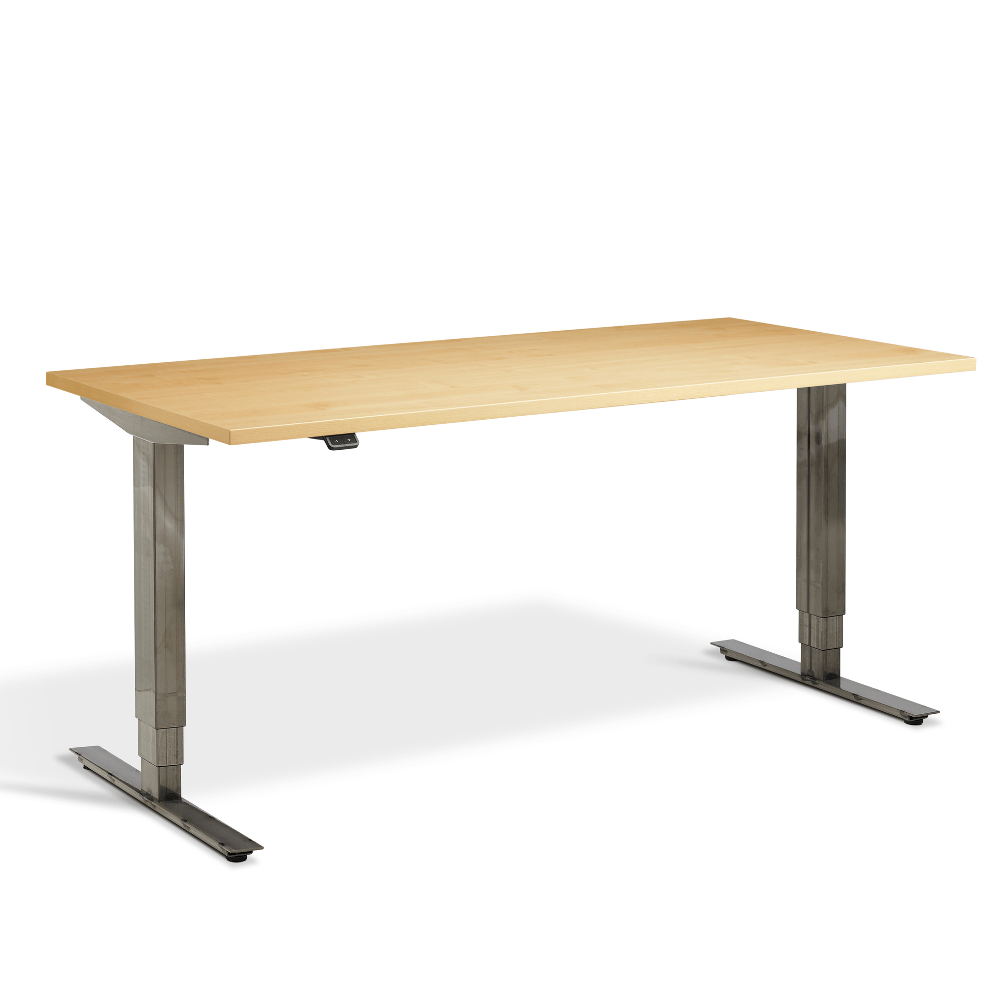 Lavoro Advance Electric Height Adjustable Desk (Raw Steel Finish) - ERGO Furniture  - straight desk