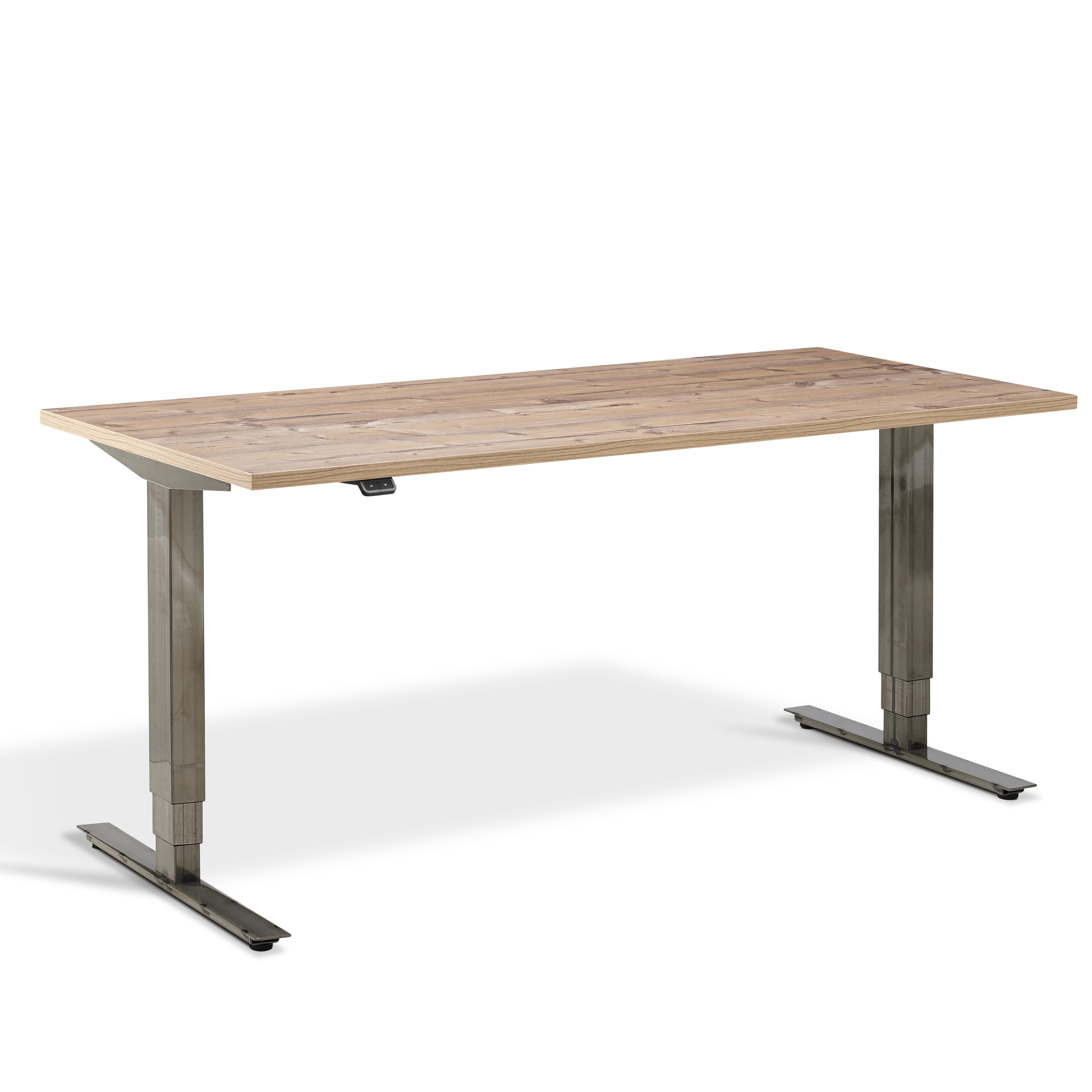 Lavoro Advance Electric Height Adjustable Desk (Raw Steel Finish) - ERGO Furniture  - straight desk