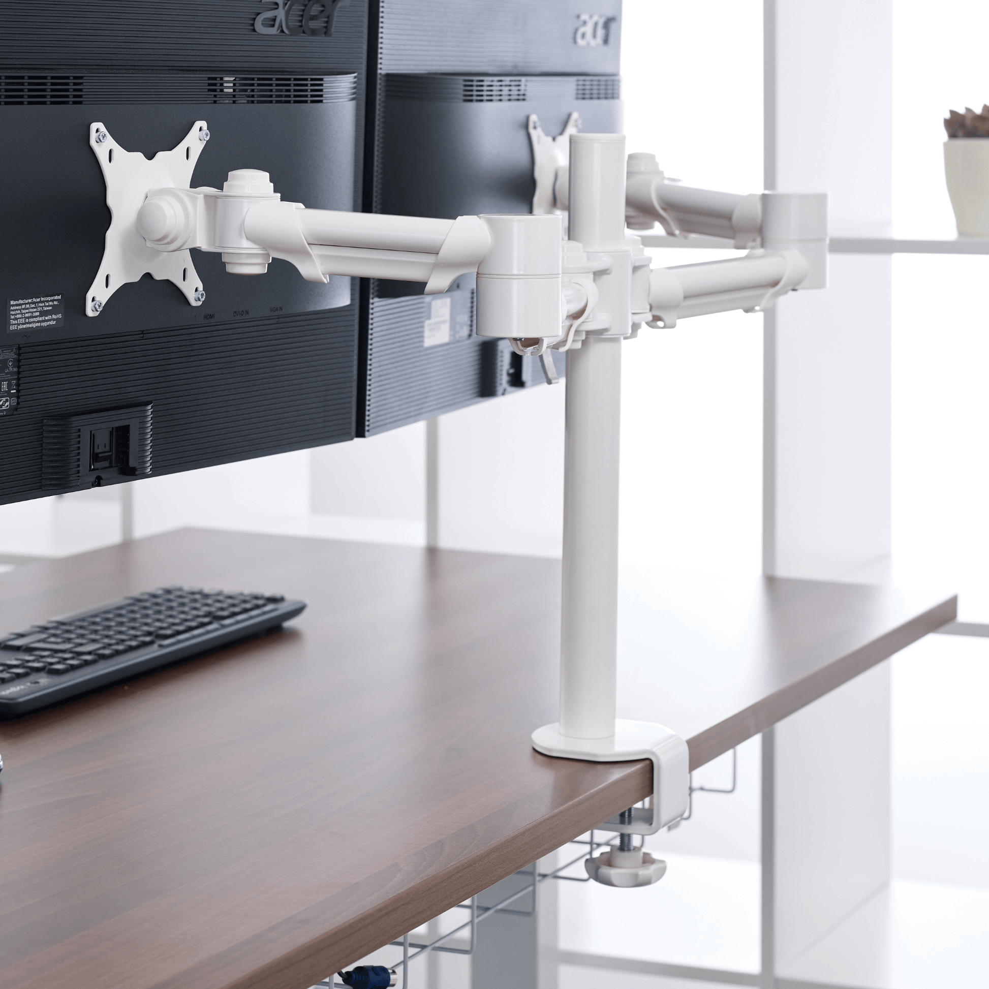 Lavoro Dual Flat Screen Monitor Arm - ERGO Furniture  - 