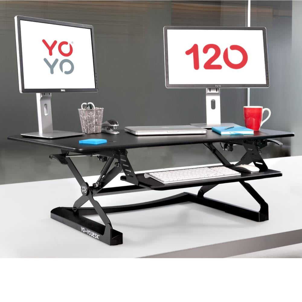 Yo-Yo Desk 120 Standing Desk Converter - ERGO Furniture  - desk riser