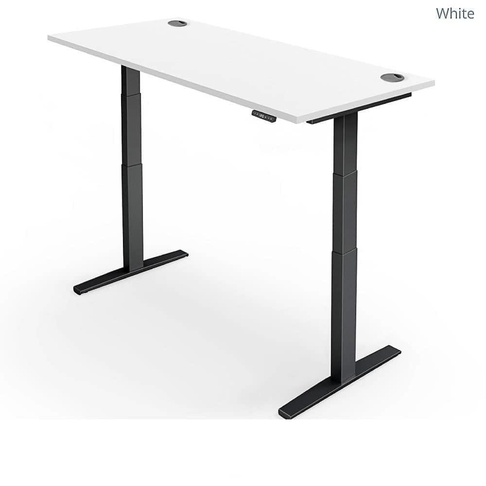 Yo-Yo Desk Pro 2+ Electric Height Adjustable Standing Desk - ERGO Furniture  - Black / 120 x 70cm / Timber-Black / 120 x 70cm / Oak-Black / 120 x 70cm / White-Black / 120 x 70cm / Light Grey-Black / 120 x 70cm / Black