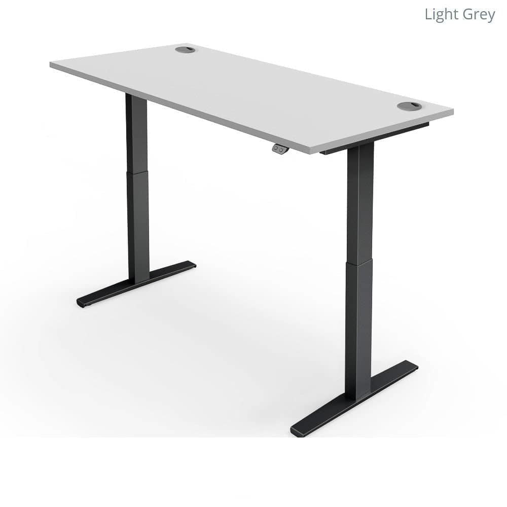 Yo-Yo Desk Pro 2 Height Adjustable Standing Desk - ERGO Furniture  - Black / SMALL (120x80cm) / Timber-Black / SMALL (120x80cm) / Oak-Black / SMALL (120x80cm) / White-Black / SMALL (120x80cm) / Light Grey-Black / SMALL (120x80cm) / Black