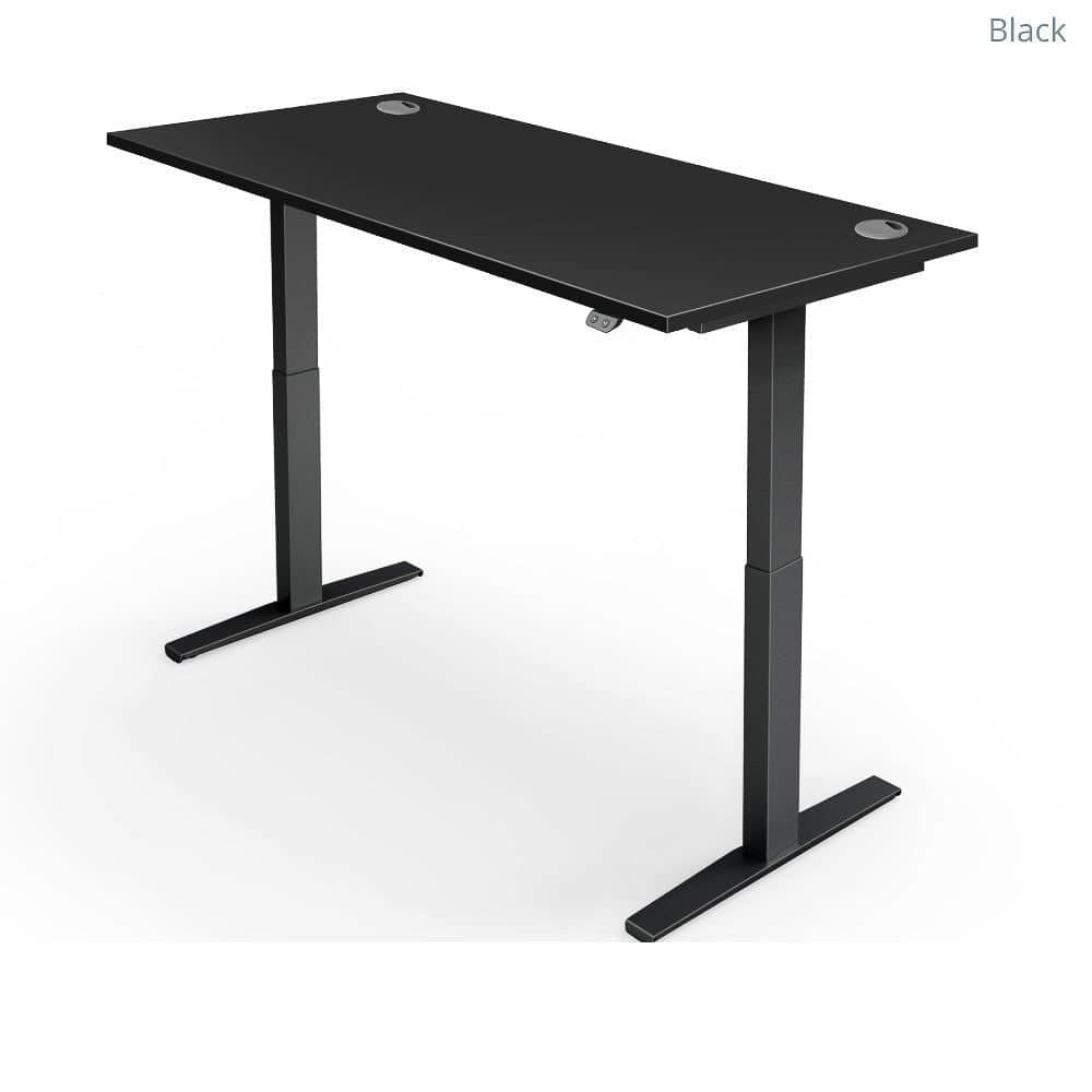Yo-Yo Desk Pro 2 Height Adjustable Standing Desk - ERGO Furniture  - Black / SMALL (120x80cm) / Timber-Black / SMALL (120x80cm) / Oak-Black / SMALL (120x80cm) / White-Black / SMALL (120x80cm) / Light Grey-Black / SMALL (120x80cm) / Black