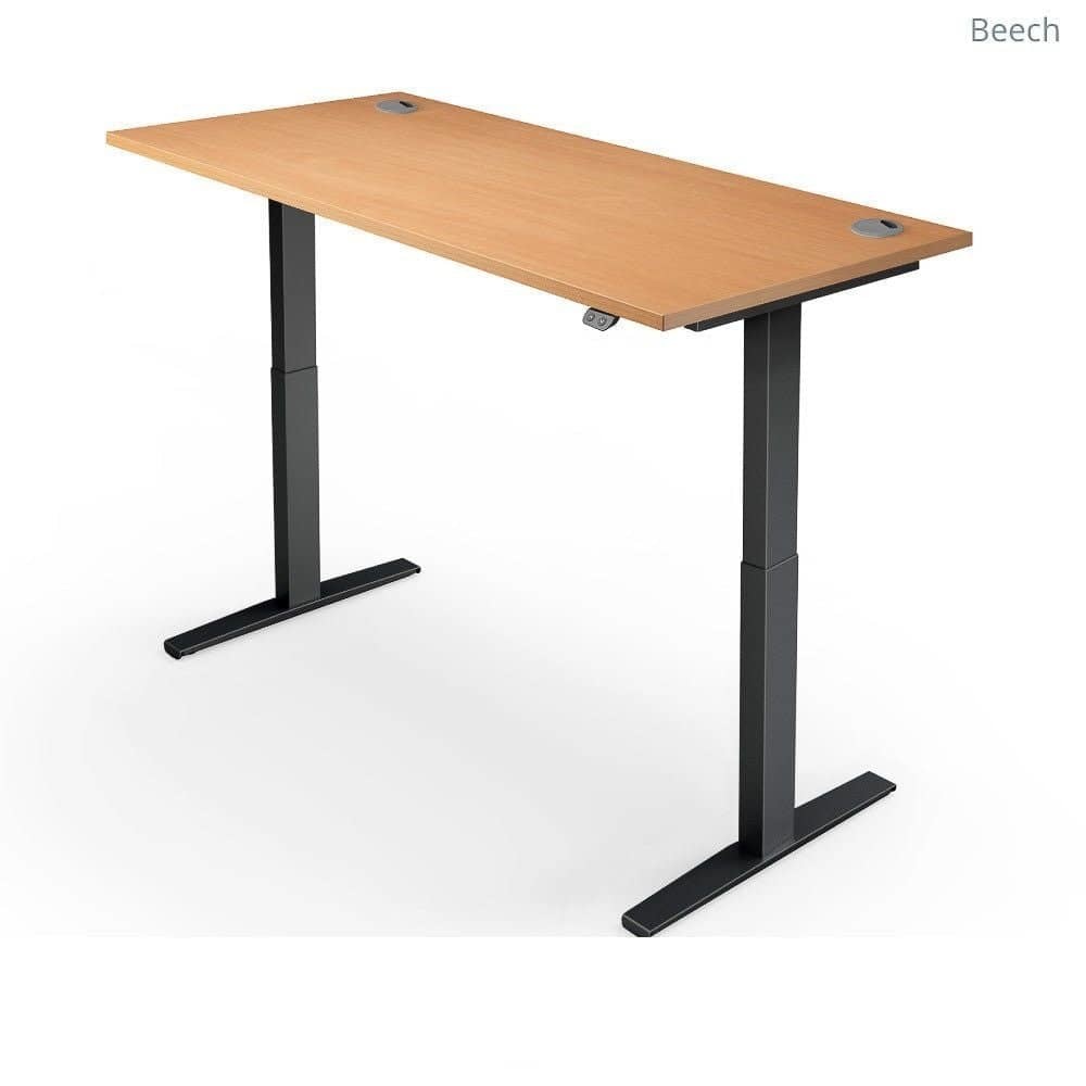 Yo-Yo Desk Pro 2 Height Adjustable Standing Desk - ERGO Furniture  - Black / SMALL (120x80cm) / Timber-Black / SMALL (120x80cm) / Oak-Black / SMALL (120x80cm) / White-Black / SMALL (120x80cm) / Light Grey-Black / SMALL (120x80cm) / Black
