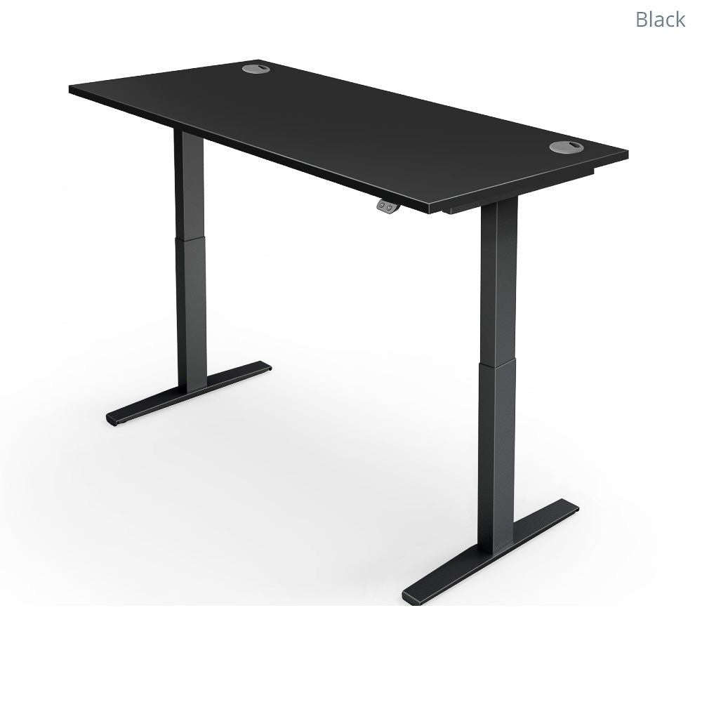 Yo-Yo Desk Pro 2 Height Adjustable Standing Desk - ERGO Furniture  - Black / SMALL (120x80cm) / Timber-Black / SMALL (120x80cm) / Oak-Black / SMALL (120x80cm) / White-Black / SMALL (120x80cm) / Light Grey-Black / SMALL (120x80cm) / Black
