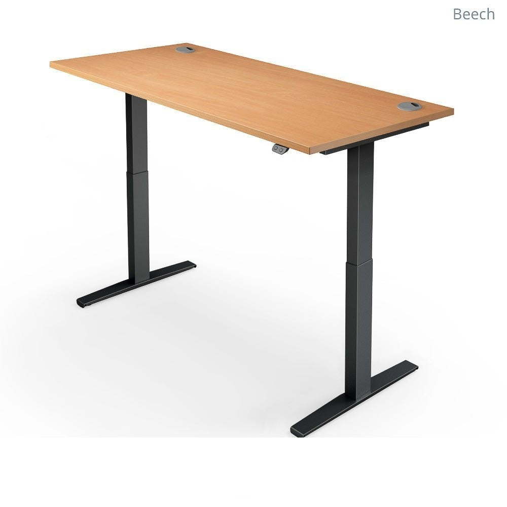 Yo-Yo Desk Pro 2 Height Adjustable Standing Desk - ERGO Furniture  - Black / SMALL (120x80cm) / Timber-Black / SMALL (120x80cm) / Oak-Black / SMALL (120x80cm) / White-Black / SMALL (120x80cm) / Light Grey-Black / SMALL (120x80cm) / Black