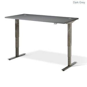 Flytta 2 (Raw Steel Finish) Height Adjustable Desk