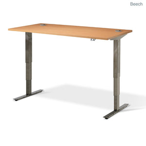 Flytta 2 (Raw Steel Finish) Height Adjustable Desk