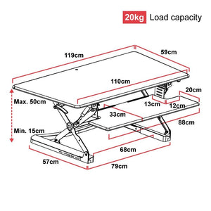 Yo-Yo Desk 120 Standing Desk Converter