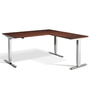 Lavoro Chrome Advance Corner Standing Desk