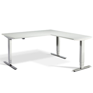 Lavoro Chrome Advance Corner Standing Desk